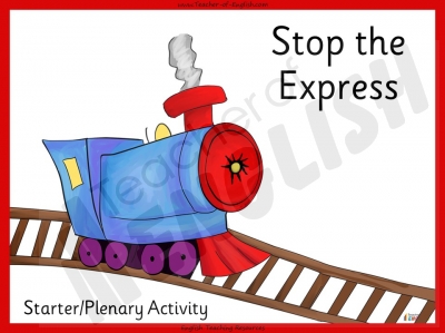 Stop the Express Starter Activity Teaching Resources